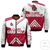 Ball State Cardinals Football Bomber Jacket - Stripes Cross Shoulders - NCAA