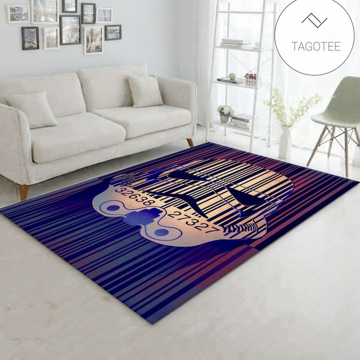 Barcode Star War Area Rug Carpet Bedroom Rug US Gift Decor