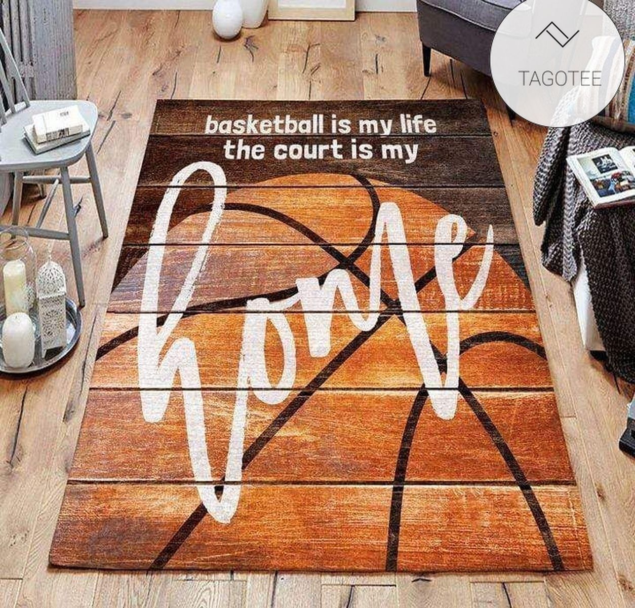 Basketball Is My Life Rectangle Rug