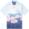 Blue Japan Sakura Tunnel Mt Fuji Vacation Hawaiian Shirt