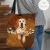 Boerboel Holding Daisy All Over Printed Tote Bag