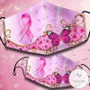 Breast Cancer Awareness Pink Butterfly Face Mask