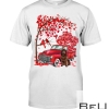 Brown Newfoundland Valentine Day Tree Truck Heart Shirt