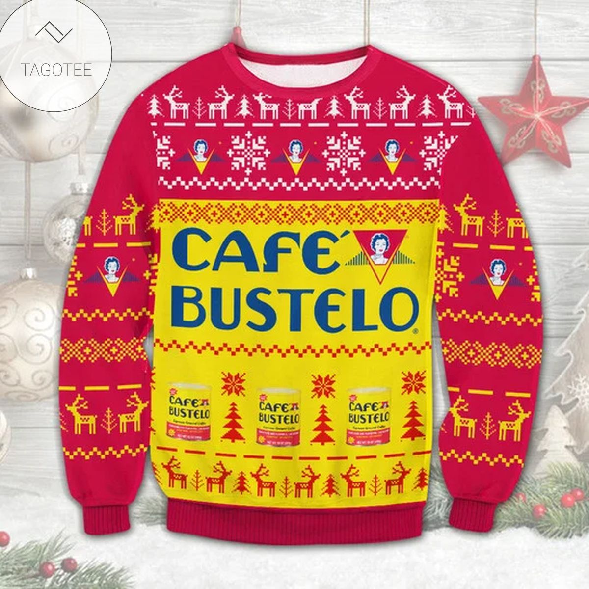 Cafe Bustelo 3D Christmas Sweater