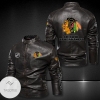 Chicago Blackhawks Moto Leather Jacket