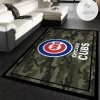 Chicago Cubs MLB Team Logo Camo Style Rug Room Carpet Custom Area Floor Home Decor