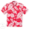 Cincinnati Reds Logo Tropical Leaves Hawaiian Shirt