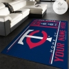 Customizable Minnesota Twins Wincraft Personalized MLB Team Logos Living Room Rug Christmas Gift US Decor
