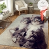 Cute Cat Printed Area Rug