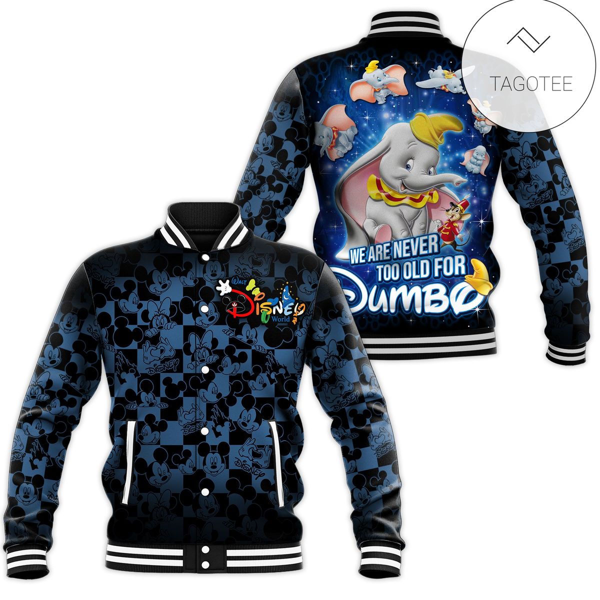 Dumbo Disney Gift All Over Print Baseball Jacket