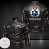 Edmonton Oilers Moto Leather Jacket
