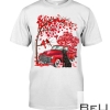Flat-coated Retriever Valentine Day Tree Truck Heart Shirt