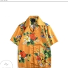 Flowers Print Hawaiian Shirt Casual Beach Summer Shirt For Men