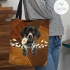 German Shorthaired Pointer Holding Daisy All Over Printed Tote Bag