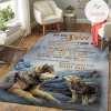 Gifts For Son From Dad To My Son Youll Always Be My Baby Boy Wolf Fleece Area Rug