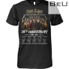 Harry Potter Back To Hogwarts 20th Anniversary 2001 2021 Signatures Thank You For The Memories Shirt