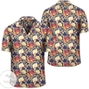 Hawaii Seamless Tropical Flower Plant And Leaf Pattern Background Hawaiian Shirt