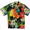 Hawaiian Orange Floral Men Rayon Shirt