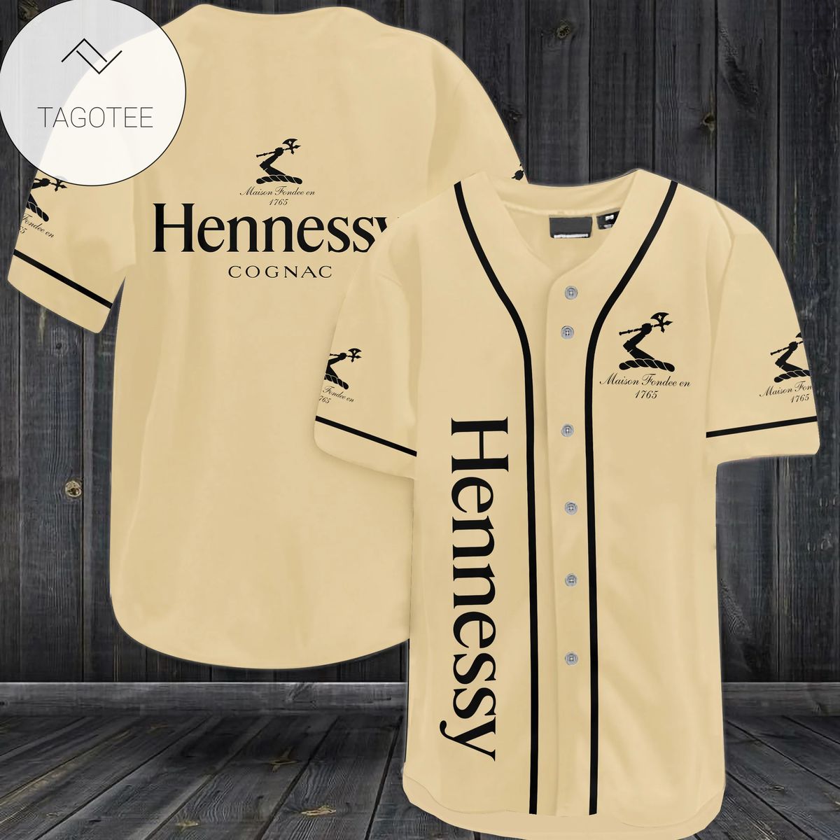 Hennessy Cognac Logo Baseball Jersey Shirt