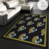 Jacksonville Jaguars Repeat Rug Nfl Team Area Rug Carpet Bedroom Rug Christmas Gift US Decor