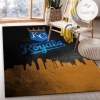 Kansas City Royals Skyline MLB Team Area Rug Living Room Rug Christmas Gift US Decor