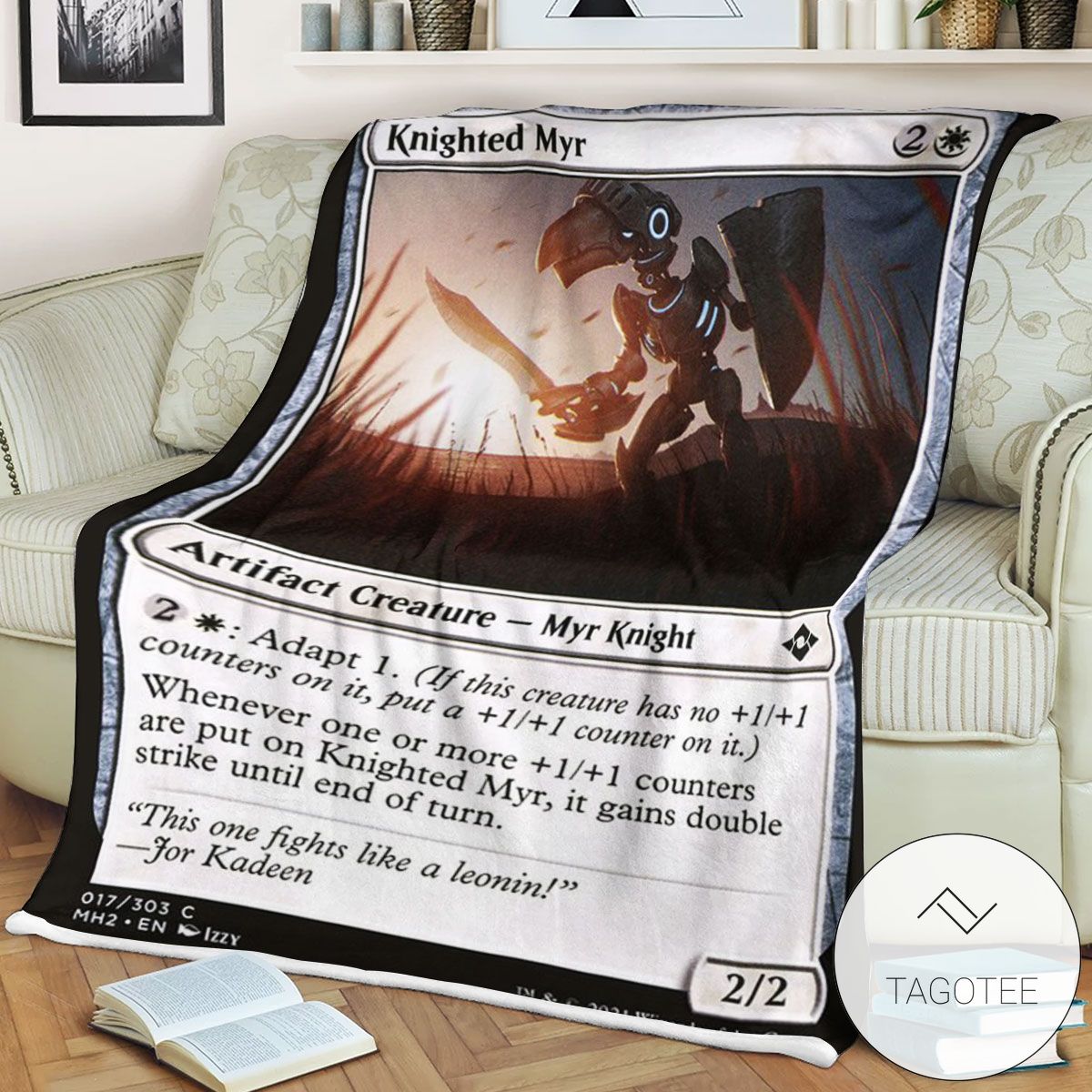 Mh2 17 Knighted Myr MTG Game Magic The Gathering Blanket