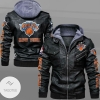 New York Knicks Logo  2d Leather Jacket