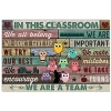 Owls In This Classroom We Are Important We All Belong We Are A Team Poster