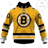 Personalize NHL Boston Bruins 2021 Reverse Retro Alternate Jersey