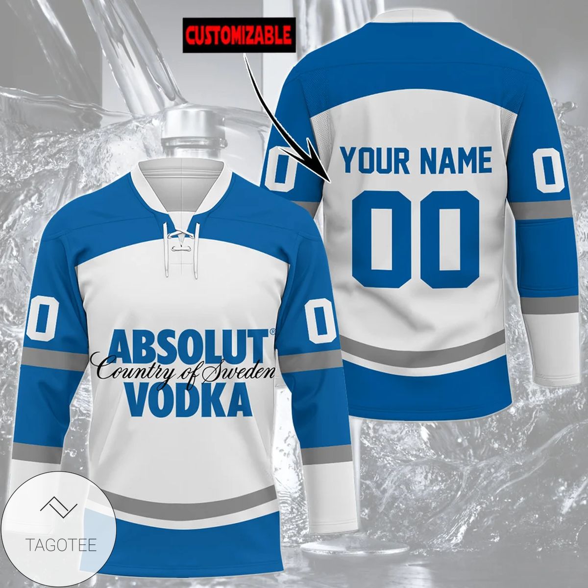 Personalized Absolut Vodka Hockey Jersey