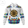 Personalized Boston Bruins Autism Awareness Hoodie