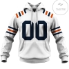 Personalized Chicago Bears 1936 Vintage Style White Throwback Football Jersey