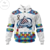 Personalized Colorado Avalanche Autism Awareness Hoodie
