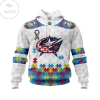 Personalized Columbus Blue Jackets Autism Awareness Hoodie