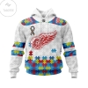 Personalized Detroit Red Wings Autism Awareness Hoodie