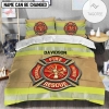 Personalized Firefighter Fire Rescue Courage Honor Bedding Set
