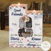 Personalized Good Friends Are Like Stars - Gift For Bestie - Candle Holder