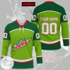 Personalized Mountain Dew Hockey Jersey