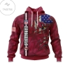 Personalized NFL Arizona Cardinals Name & Number With United States Flag Hoodie