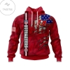 Personalized NFL Tampa Bay Buccaneers Name & Number With United States Flag Hoodie