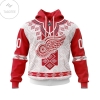Personalized NHL Detroit Red Wings Native American Pattern Hoodie