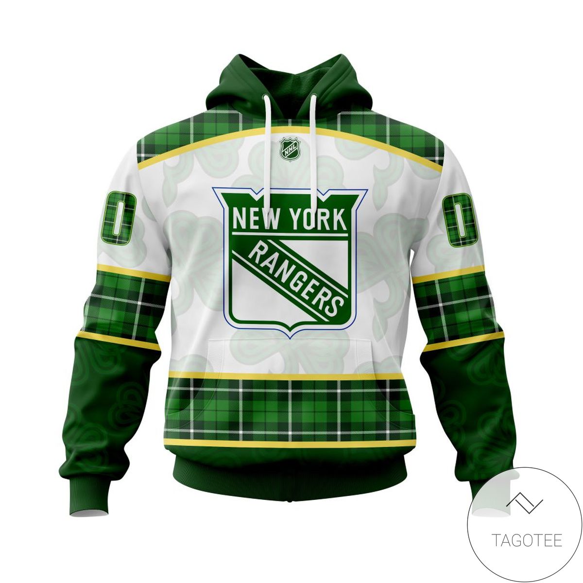 Personalized NHL New York Rangers St.Patrick Days Concepts All Over Print Hoodie