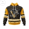 Personalized NHL Pittsburgh Penguins Native American Pattern Hoodie