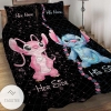 Personalized Stitch His Side Her Side Ohana Quilt Bedding Set