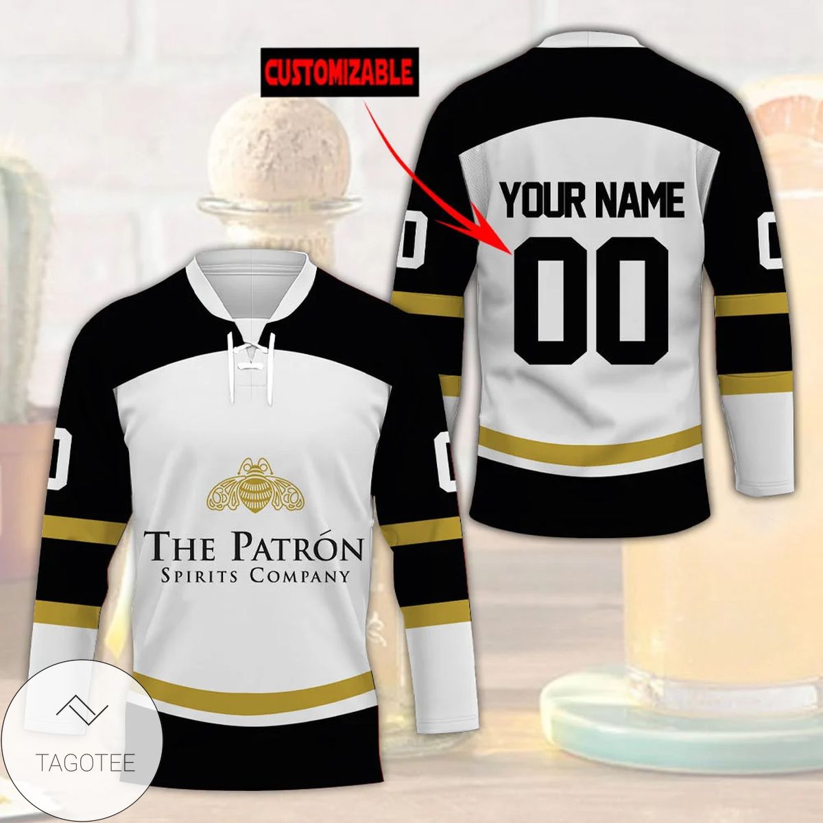 Personalized The Patrón Spirits Company Hockey Jersey