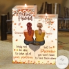 Personalized To My Best Friend - I Promise You Won't Have To Face Them Alone - Candle Holder