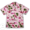 Pink Flamingo Men'S Hawaiian Aloha Shirt In Pink
