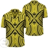 Polynesian Tradition Yellow Hawaiian Shirt