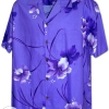 Purple Flowers Hawaiian Shirt