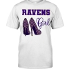 Ravens Girl High Heels Shirt